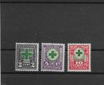 Suriname 1927. NVPH 127 t/m 129, Gestempeld., Verzenden, Gestempeld