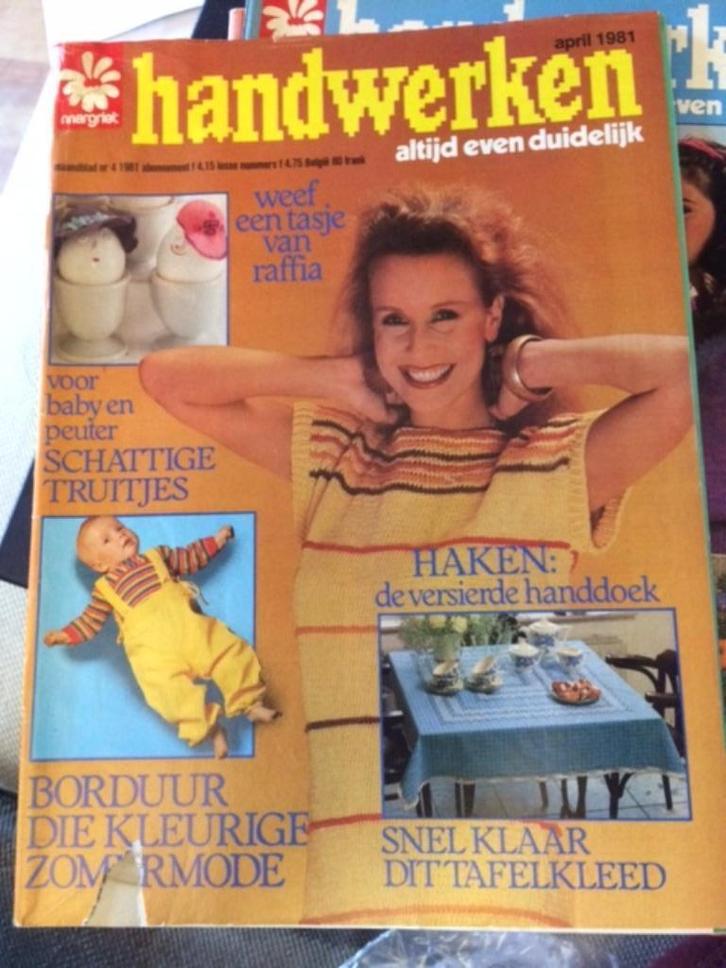 margriet handwerken april 1981 (later steek), Boeken, Tijdschriften en Kranten, Gelezen, Damesbladen, Ophalen of Verzenden