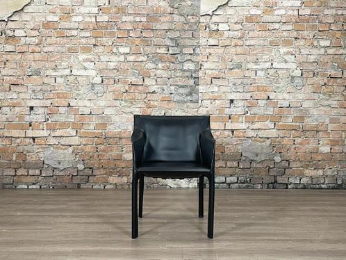 Matteo Grassi Coco zwart bij TheReSales, Huis en Inrichting, Stoelen, Zo goed als nieuw, Eén, Leer, Zwart, Ophalen of Verzenden