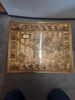 Wereldkaart nova totius geografica retro vintage 1980 ?, Antiek en Kunst, Ophalen