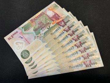 Bankbiljetten Zambia 21x 1000 Kwacha (2005) beschikbaar voor biedingen