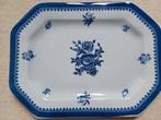 Wedgwood springfield 8 kantige schaal blauw wit met bloemen, Ophalen of Verzenden