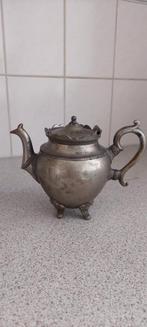 Antieke Tinnen Theepot, Antiek en Kunst, Antiek | Tin, Ophalen of Verzenden