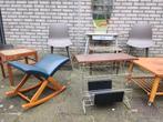 Vintage retro design kaptafel lectuurbak tafel etc, Ophalen