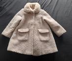 Beige teddy winterjas met bontkraag, meisje, mt 116, Mayoral, Gebruikt, Mayoral, Meisje, Ophalen of Verzenden