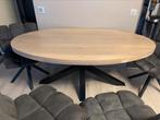 ovaal eiken eettafel 180x100, Huis en Inrichting, Tafels | Eettafels, Ophalen, 100 tot 150 cm, 200 cm of meer, Vijf personen of meer