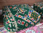 Marrokaanse poef van berbertapijt, handwerk, Ophalen, Zo goed als nieuw, 50 tot 75 cm, Vierkant