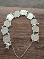 Zilveren Munten Armband 5 cent uit 1850, Ophalen of Verzenden, Gebruikt, Zilver, Zilver