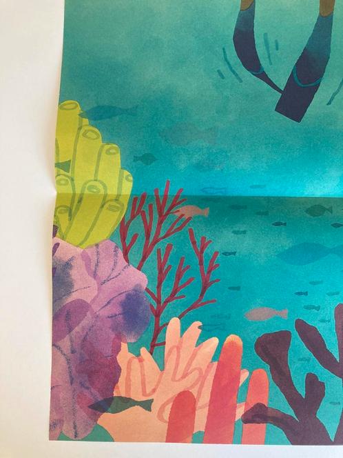 Poster ‘OCEAAN’ onderwaterwereld duiken ILLUSTRATIE uit flow, Huis en Inrichting, Woonaccessoires | Schilderijen, Tekeningen en Foto's