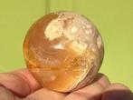 Carneool met Bloemagaat flower Agaat bol mineralen, Verzamelen, Mineralen en Fossielen, Ophalen of Verzenden, Mineraal