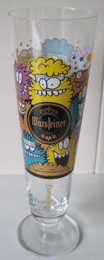 Warsteiner art - bierglas - tulpglas - ontwerp Kevin Lyons, Verzamelen, Biermerken, Ophalen of Verzenden, Zo goed als nieuw, Glas of Glazen