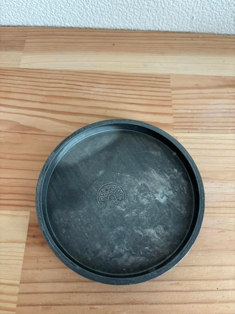 Peltrato 95% Tinnen Bordje, Antiek en Kunst, Antiek | Tin, Ophalen of Verzenden