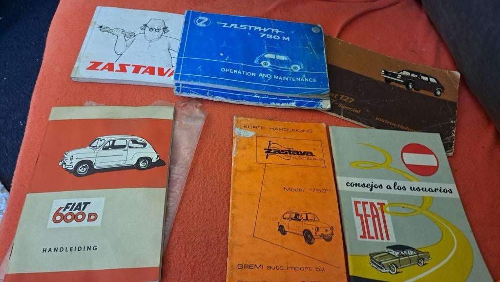 Handleiding fiat 600 D fiat 750M fiat 127 instructieboekje, Ophalen of Verzenden