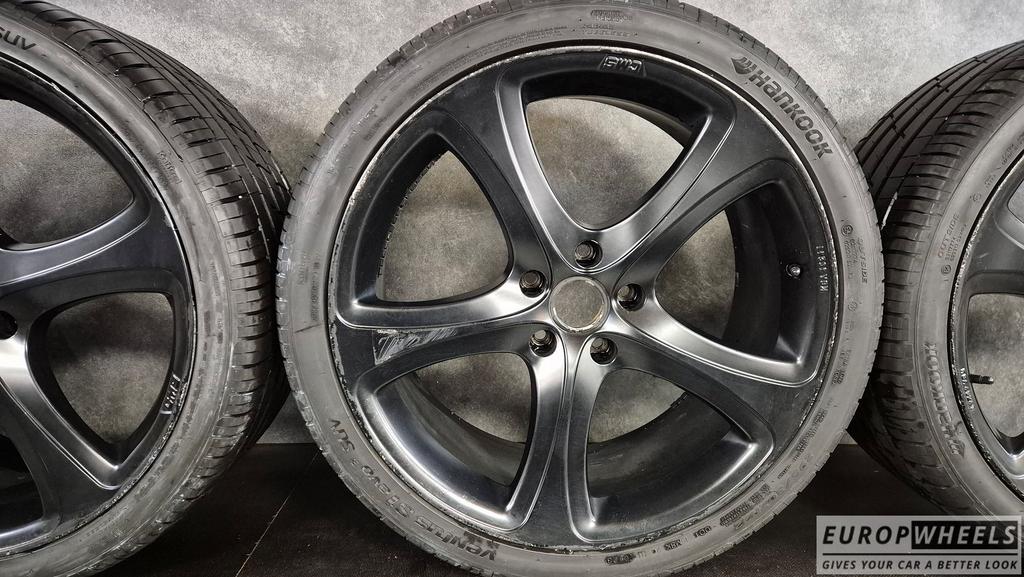 22 inch Porsche Cayenne 92A Zomerbanden zwart, Gebruikt, 295 mm, -, -