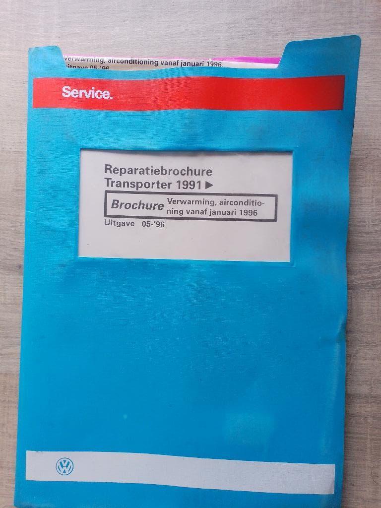 Werkplaatsboek Vw Transporter T4 Airco verwarming + achter, Ophalen of Verzenden, Gelezen, Volkswagen
