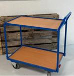 Tafelwagen met 2 laadvlakken en duwbeugel - 80 x 50, Doe-het-zelf en Verbouw, Werkbanken, Gebruikt, NVT, Ophalen, NVT
