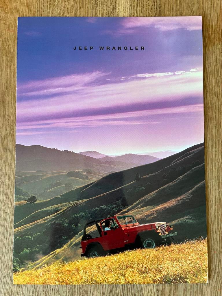 Jeep Wrangler UK brochure, Ophalen of Verzenden, Zo goed als nieuw, Overige merken