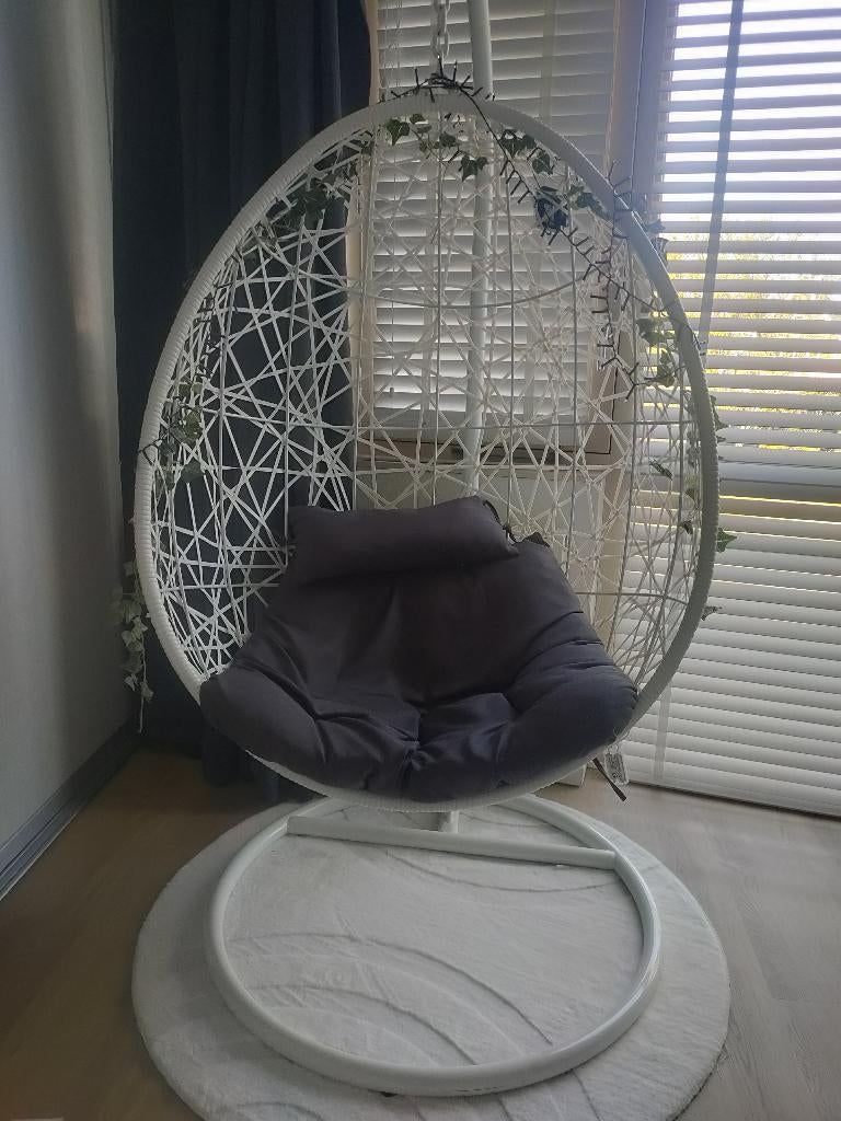 Hangstoel, Overige materialen, Gebruikt, Wit, Ophalen of Verzenden
