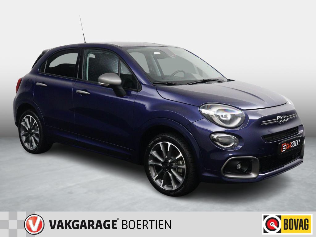 Fiat 500 X 1.5 Hybrid Sport, Auto's, Fiat, Gebruikt, Euro 6, 4 cilinders, Blauw