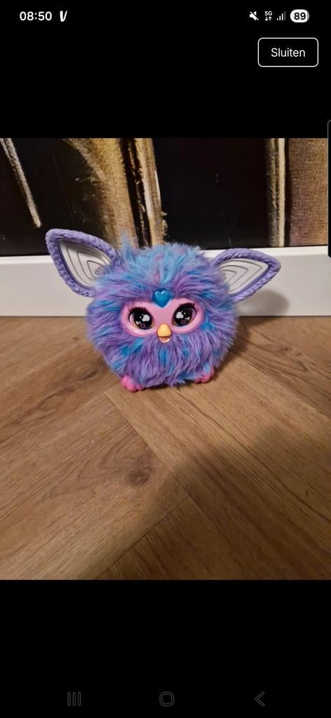 Paarse Nederlands sprekende Furby, Ophalen of Verzenden, Zo goed als nieuw, Jongen of Meisje