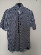 Heren overhemd met korte mouwen, blauw gestreept, Ophalen of Verzenden