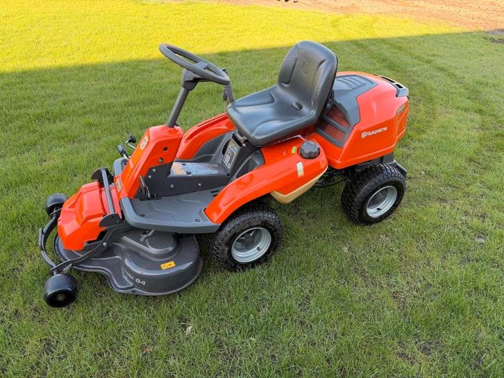 husqvarna R213C  frontmaaier, Tuin en Terras, Zitmaaiers, Gebruikt, 90 tot 120 cm, Elektrische starter, Mulchfunctie, Ophalen