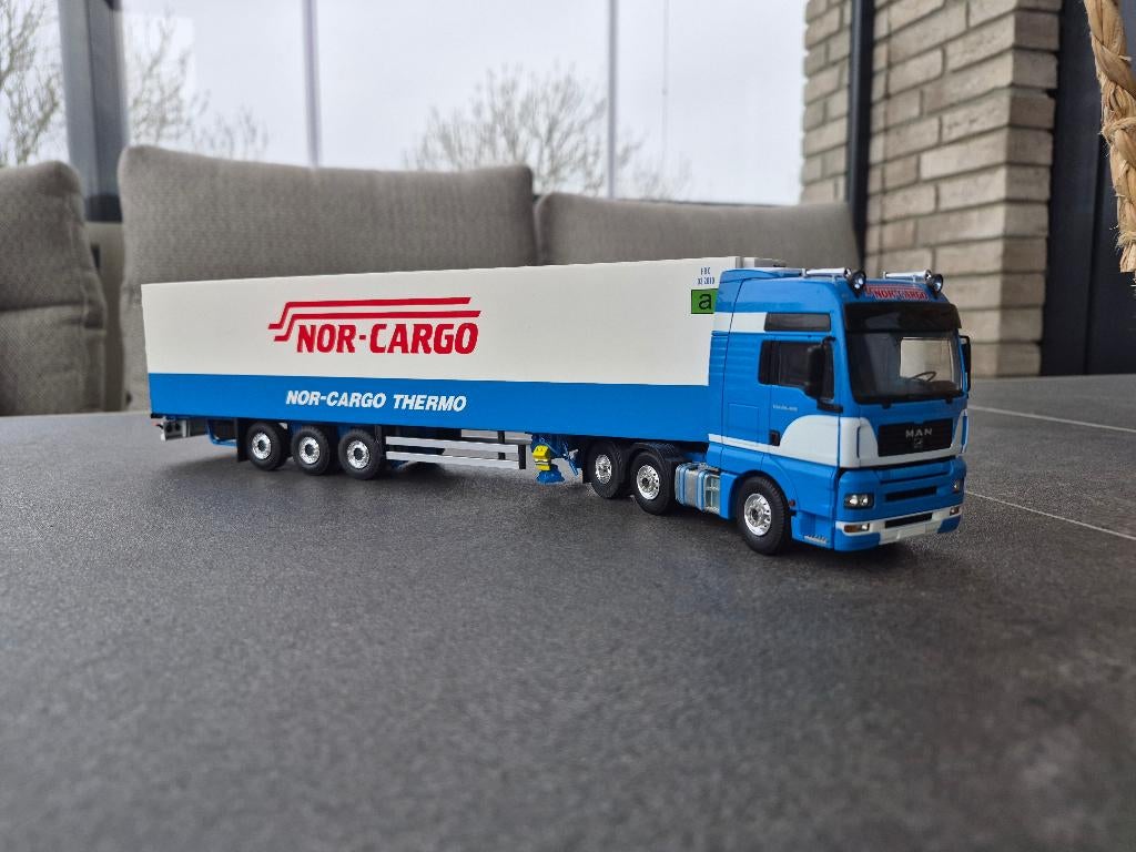 Tekno MAN TGA 26.480 Nor-Cargo Sties, Ophalen of Verzenden, Zo goed als nieuw, Bus of Vrachtwagen, Tekno