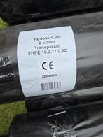 4 x Bouwfolie transparant 0.2x2000mm (50mtr) 180MU, Ophalen, Nieuw, 15 m² of meer, Folie