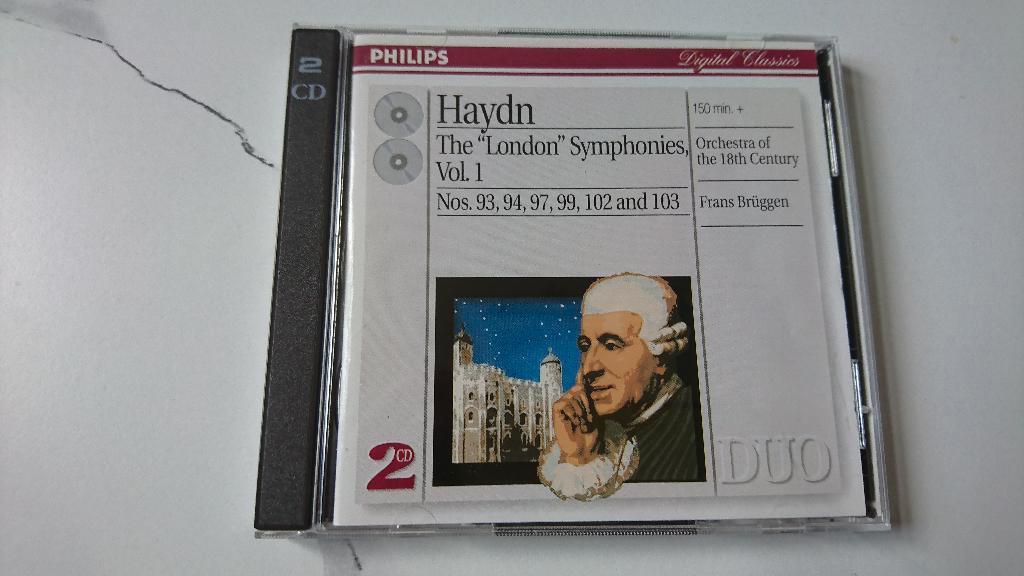 Haydn London Symphonies Vol.1 Bruggen 2 Cd's zgan 7,50 euro, Cd's en Dvd's, Cd's | Klassiek, Boxset, Ophalen of Verzenden, Zo goed als nieuw