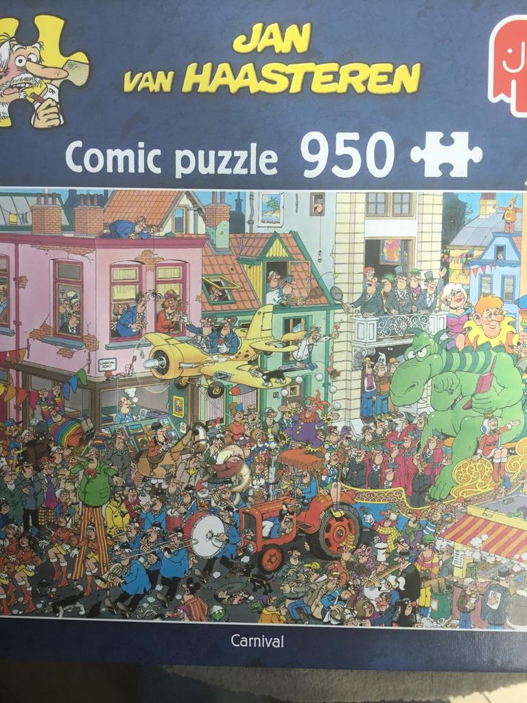 Jan van Haasteren Carnaval 950 stukjes, compleet, Ophalen of Verzenden, 500 t/m 1500 stukjes, Gebruikt, Legpuzzel