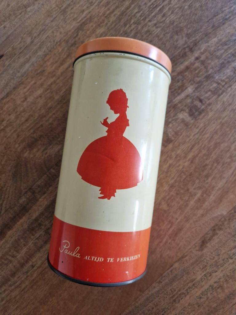 Beschuitbus Paula n.v. Paul C. Kaiser Rotterdam Jaren '50, Verzamelen, Blikken, Ophalen of Verzenden