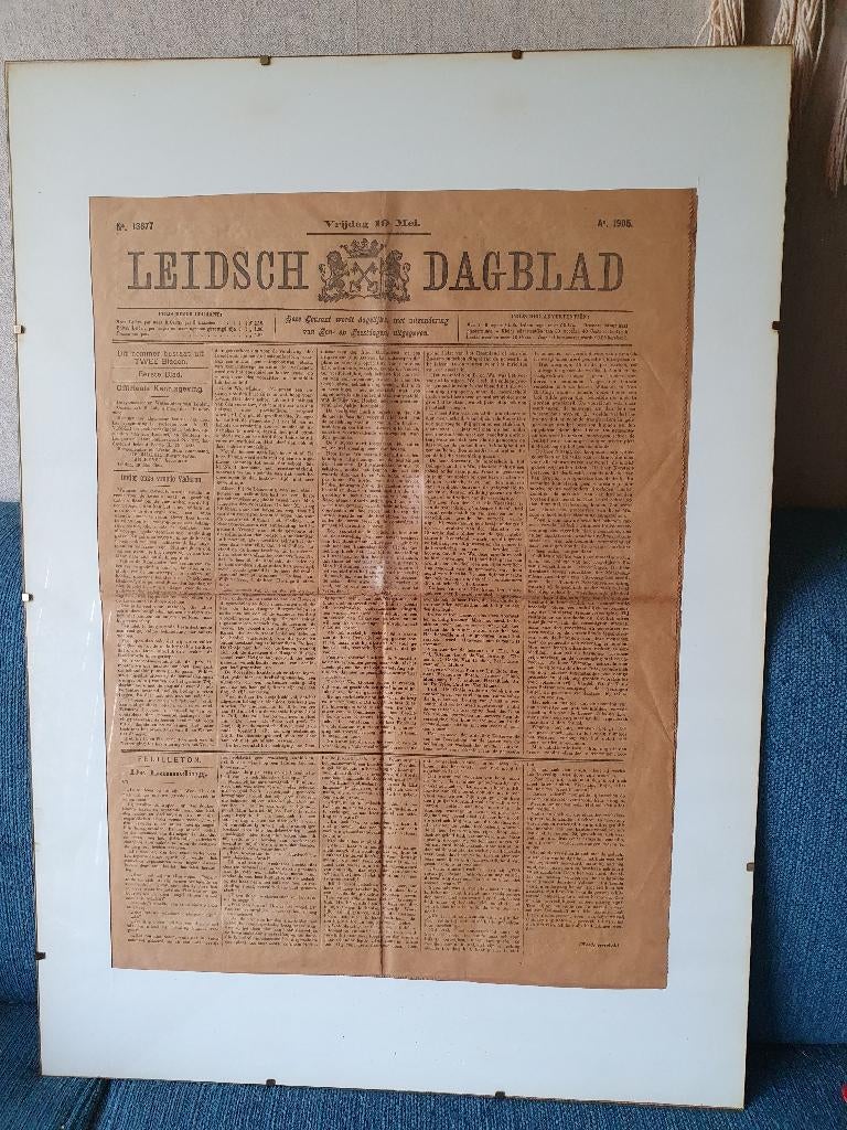 Leidsch Dagblad ban 10 mei 1905, Ophalen, Voor 1920, Nederland, Krant