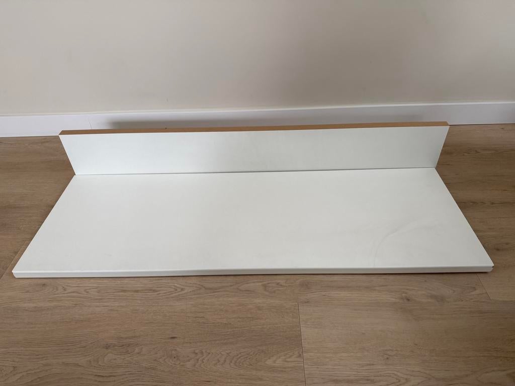 Aanrechtblad wit afm. 1m21x 41cm x 3cm incl. Achterwand!, Huis en Inrichting, Keuken | Keukenelementen, Ophalen, Wit, Nieuw, Minder dan 100 cm