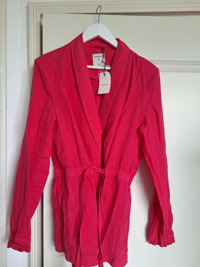 Roze linnen blazer Sandwich maat 44 - nieuw!, Ophalen of Verzenden