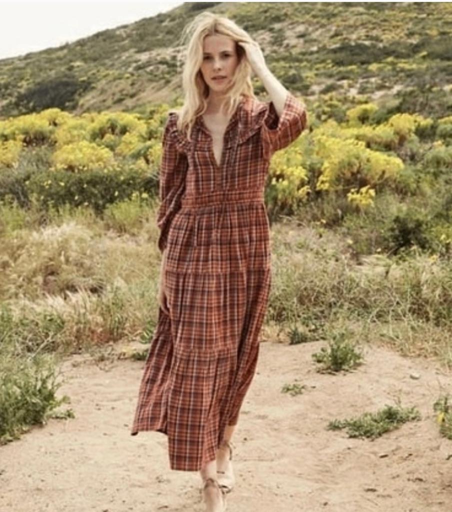 Dôen prachtige lange boho jurk Honey dress mt XS ZGAN, Doen, Overige kleuren, Verzenden, Zo goed als nieuw
