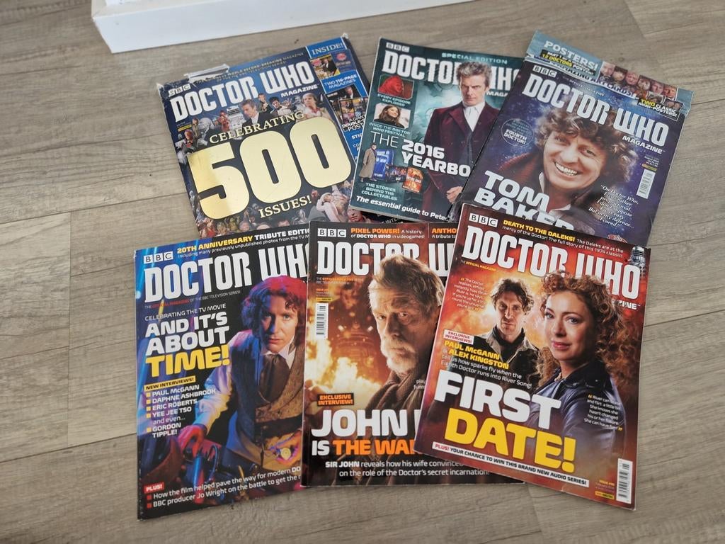 6 doctor who tijdschriften magazine bbc 2016 special edition, Boeken, Tijdschriften en Kranten, Ophalen of Verzenden, Zo goed als nieuw
