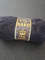 2 bollen Nako King Mohair garen, zwart, Ophalen of Verzenden, Nieuw, Breien of Haken, Wol of Garen