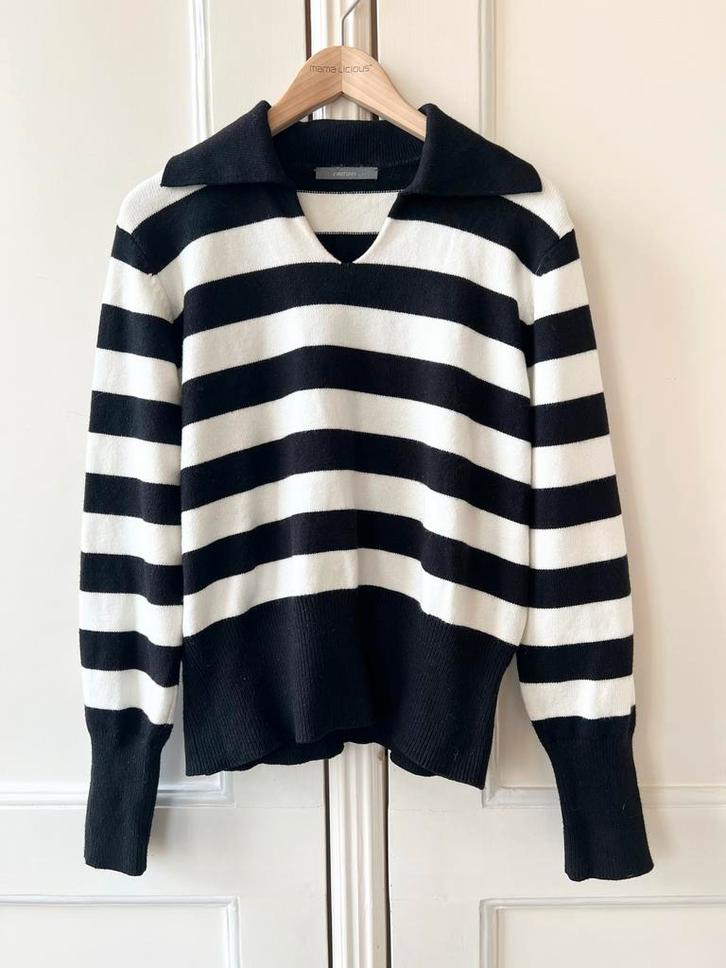 Emotions by B.F. Zwart-Wit Gestreept Trui, maat 42, Kleding | Dames, Truien en Vesten, Zo goed als nieuw, Maat 42/44 (L), Zwart