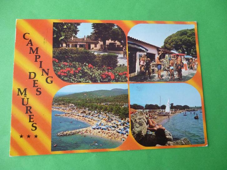 ansichtkaarten Camping des Mures Grimaud, Verzamelen, Ansichtkaarten | Buitenland, Gelopen, Frankrijk, 1980 tot heden, Ophalen of Verzenden