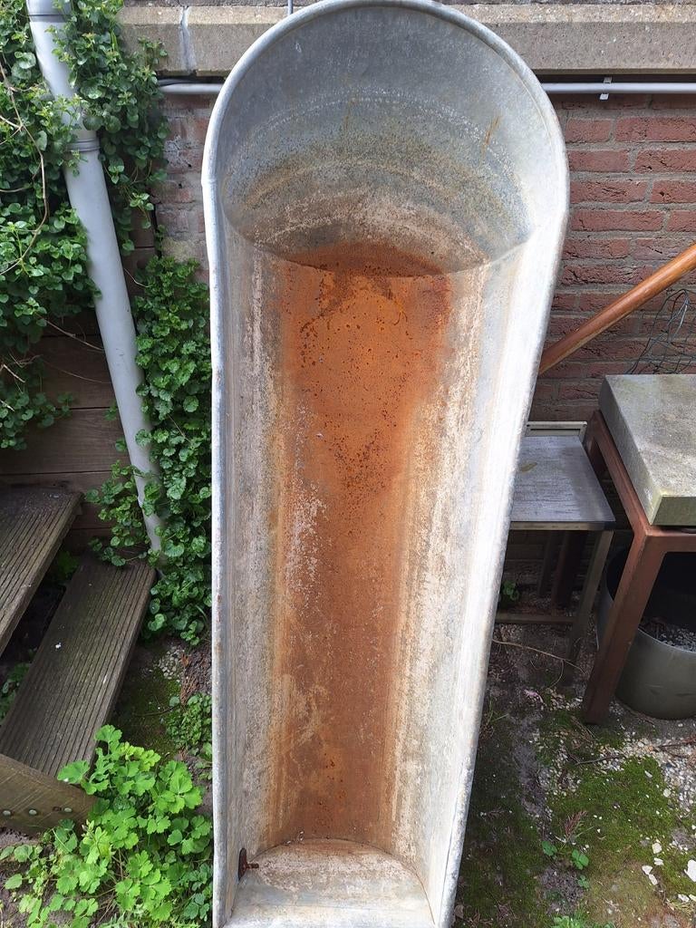 Vintage zinken badkuip, Antiek en Kunst, Ophalen