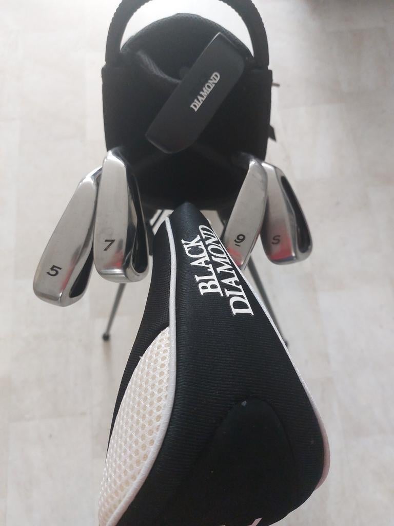 Black Diamond halve golfset heren rechtshandig, Sport en Fitness, Golf, Ophalen of Verzenden, Zo goed als nieuw, Set, Overige merken