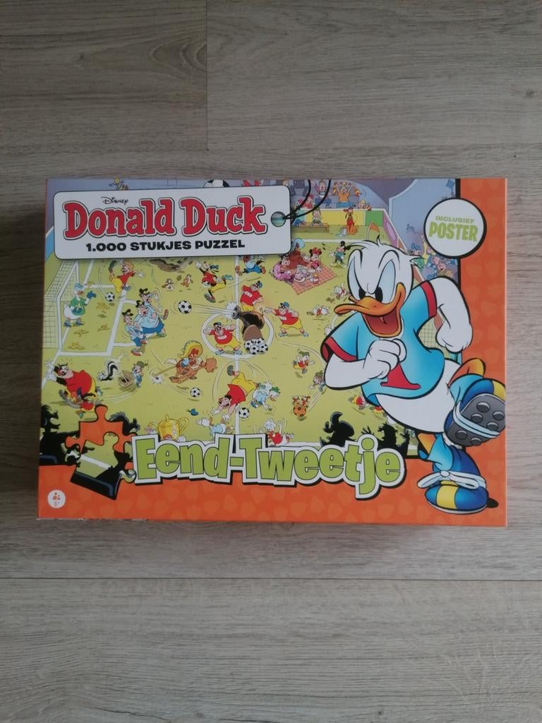Donald Duck puzzel Nr 4 Eend-Tweetje, Ophalen of Verzenden, Meer dan 50 stukjes, Gebruikt, 6 jaar of ouder