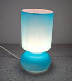 Ikea Lykta paddenstoel lamp van lichtblauw glas, Ophalen of Verzenden