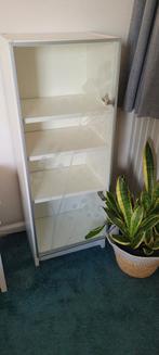 Smalle vitrinekast met glazen deur, Ophalen, 25 tot 50 cm, Minder dan 50 cm