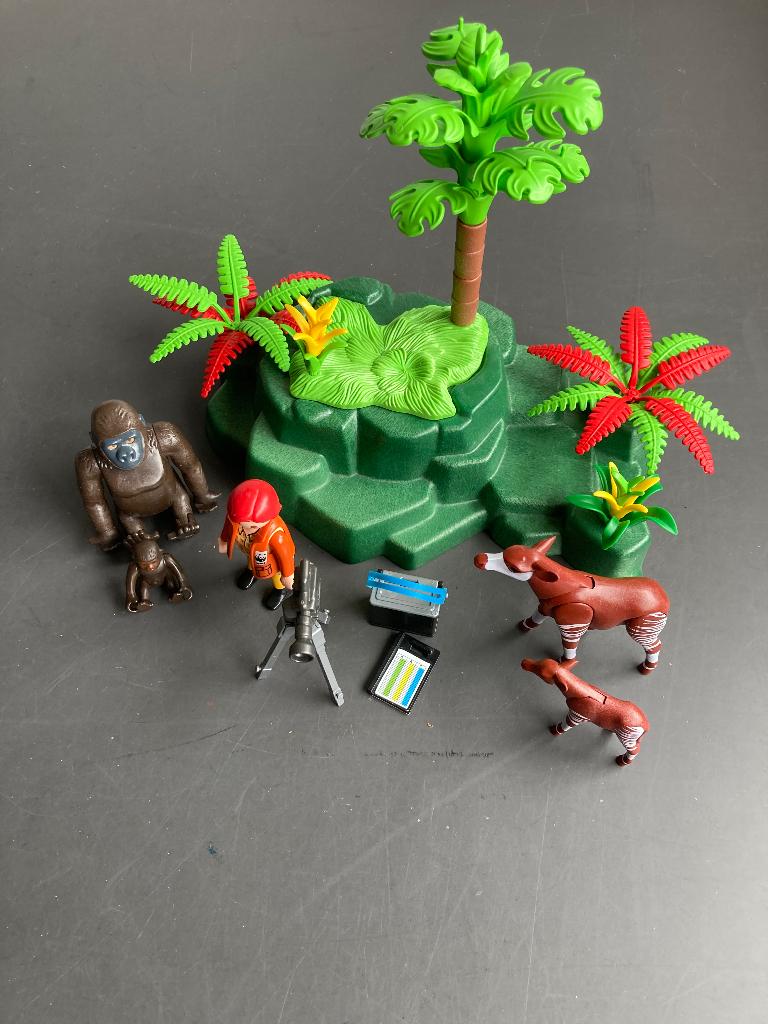 Playmobil wildlife 5273 gorilla’s en okapi’s, Kinderen en Baby's, Speelgoed | Playmobil, Ophalen of Verzenden, Zo goed als nieuw