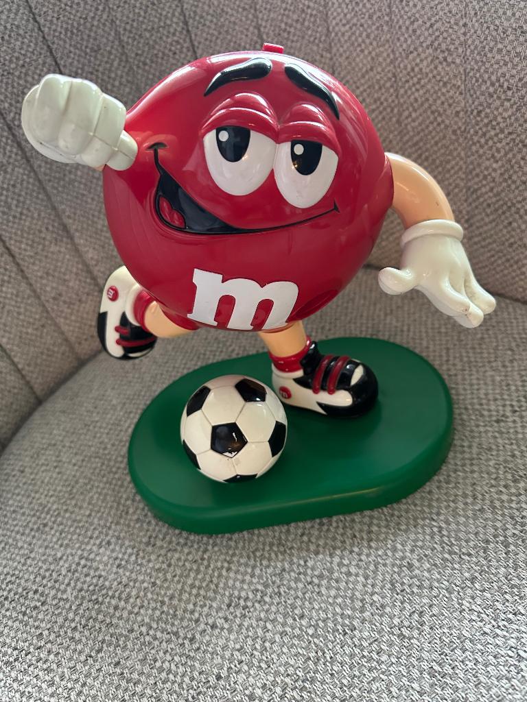 M&M Snoep dispencer voetballer, Verzamelen, Poppetjes en Figuurtjes, Ophalen of Verzenden, Zo goed als nieuw