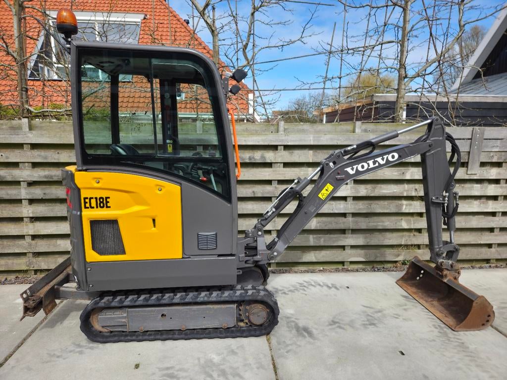 Volvo EC18E Mini Graver Top Staat (2021) 1450 uur Compleet, Molenaarweg 1A Warmenhuizen, Info@vlaartradingandservices.com, Ophalen of Verzenden