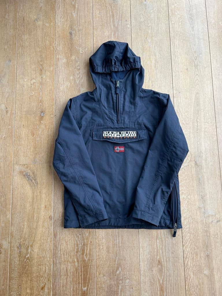 Napapijri Zomerjas Donkerblauw Maat 162, Ophalen of Verzenden, Gebruikt, Jongen of Meisje, Jas