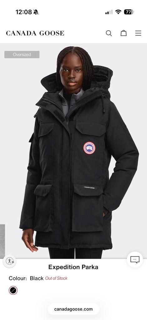 Originele Canada Goose Expedition Parka Maat 36/38, Kleding | Dames, Jassen | Winter, Zo goed als nieuw, Maat 36 (S), Zwart, Ophalen of Verzenden