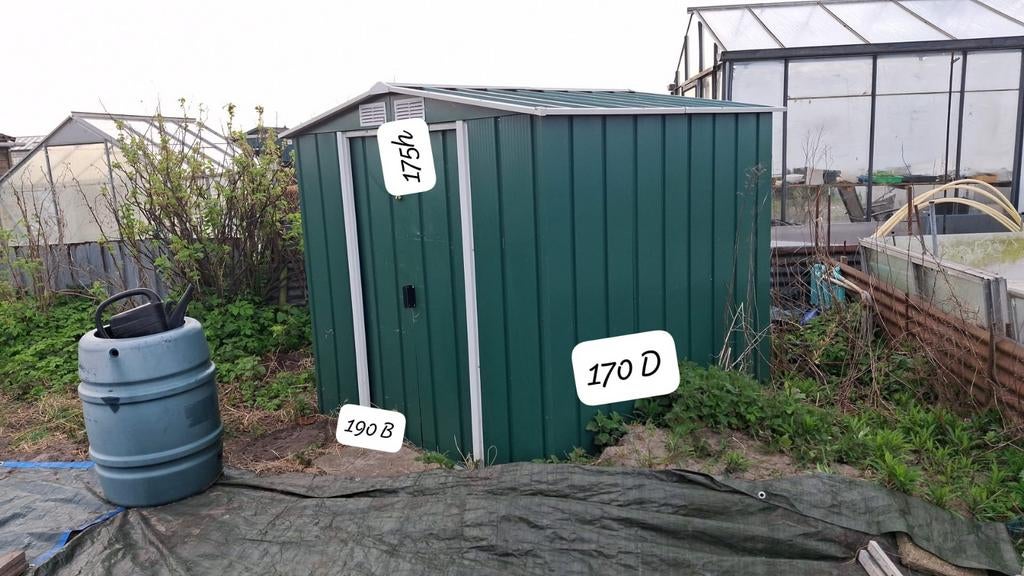 Stevige metalen tuinberging - Ideaal voor gereedschap, Ophalen, Gebruikt, Metaal, Overige typen